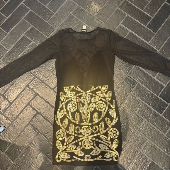 Vintage Frederick’s of Hollywood Sheer Mesh Sequin Dress – Size Large - Picture 3 of 3